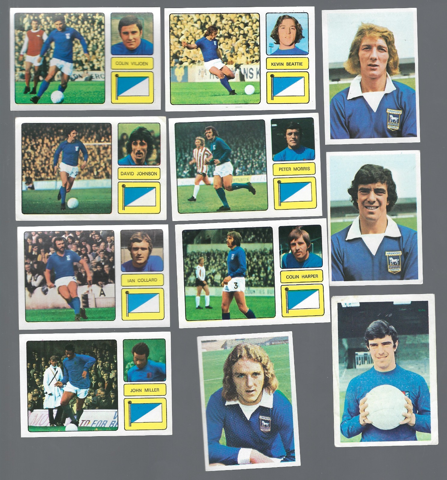 VINTAGE  1970`s FKS UNUSED  IPSWICH TOWN -11 STICKER LOT - EXCELLENT CONDITION for sale on Ebay