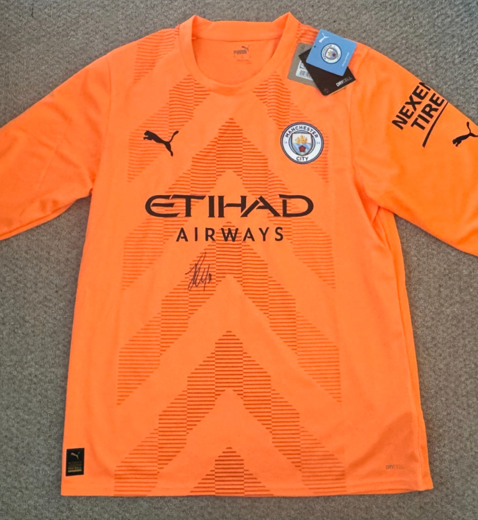 Ederson Signed Manchester City Football Club Shirt with COA for sale on Ebay
