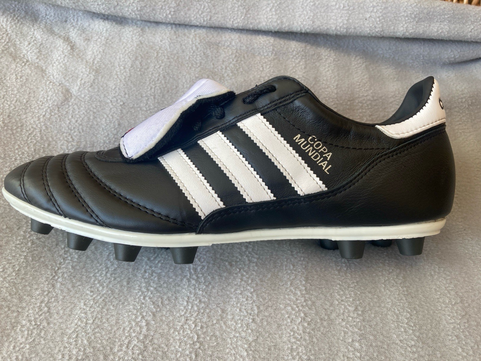 Used MENS Adidas Copa Mundial FG Moulded Black Leather Football Boots – Size 9 for sale on Ebay
