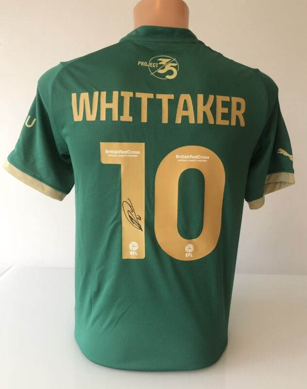 Signed Morgan Whittaker Plymouth Argyle 2023/24 Shirt for sale on Ebay