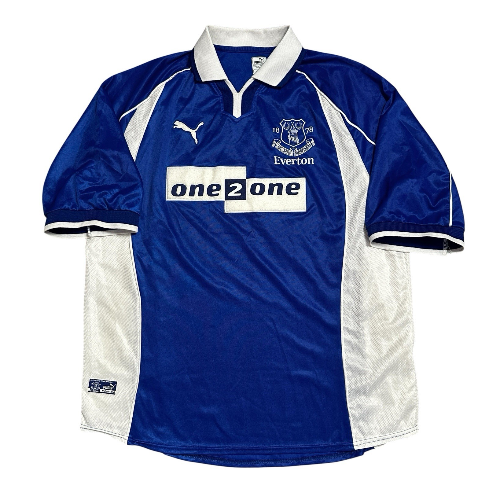 Everton F.C 2000/02 Home Football Shirt Puma Size Men's XL Campbell #9 Original for sale on Ebay