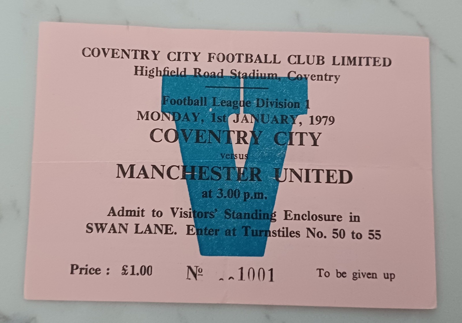 1978/1979 COVENTRY CITY  v MANCHESTER UNITED MATCH TICKET for sale on Ebay