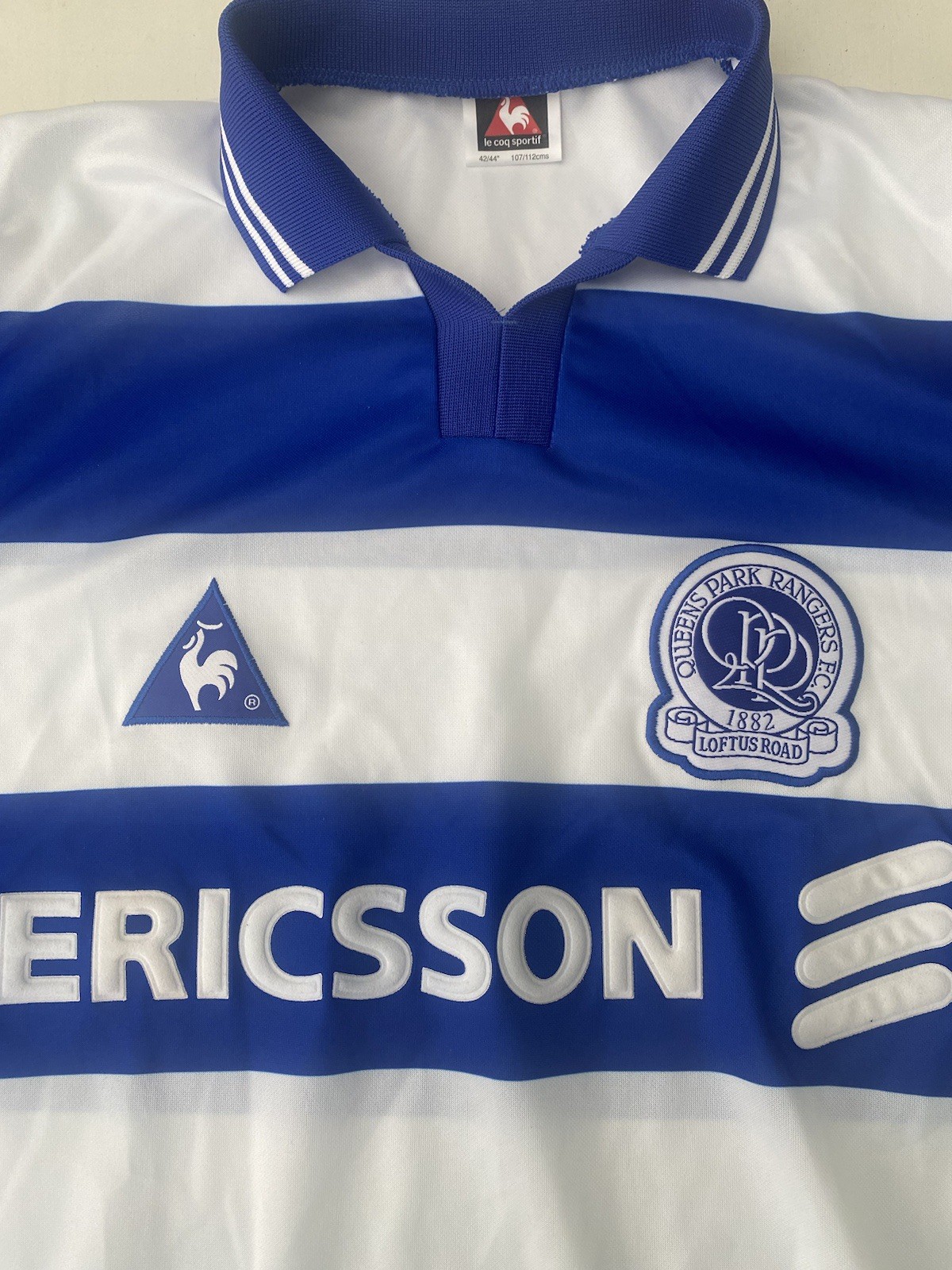 QPR Queens Park Rangers Replica Home Shirt 1998 Le Coq Sportif 44” Excellent for sale on Ebay