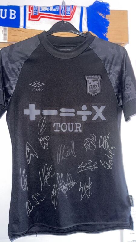 Squad Signed Ipswich Town Blackout Shirt for sale on Ebay