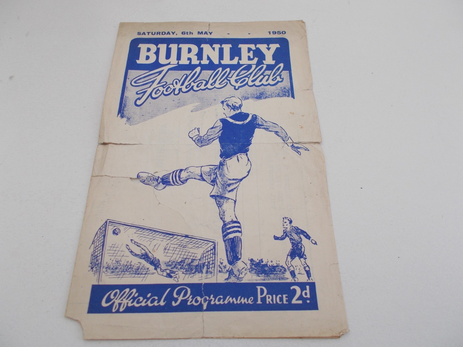 Burnley v Liverpool   49/50  Lancashire Senior Cup Final for sale on Ebay