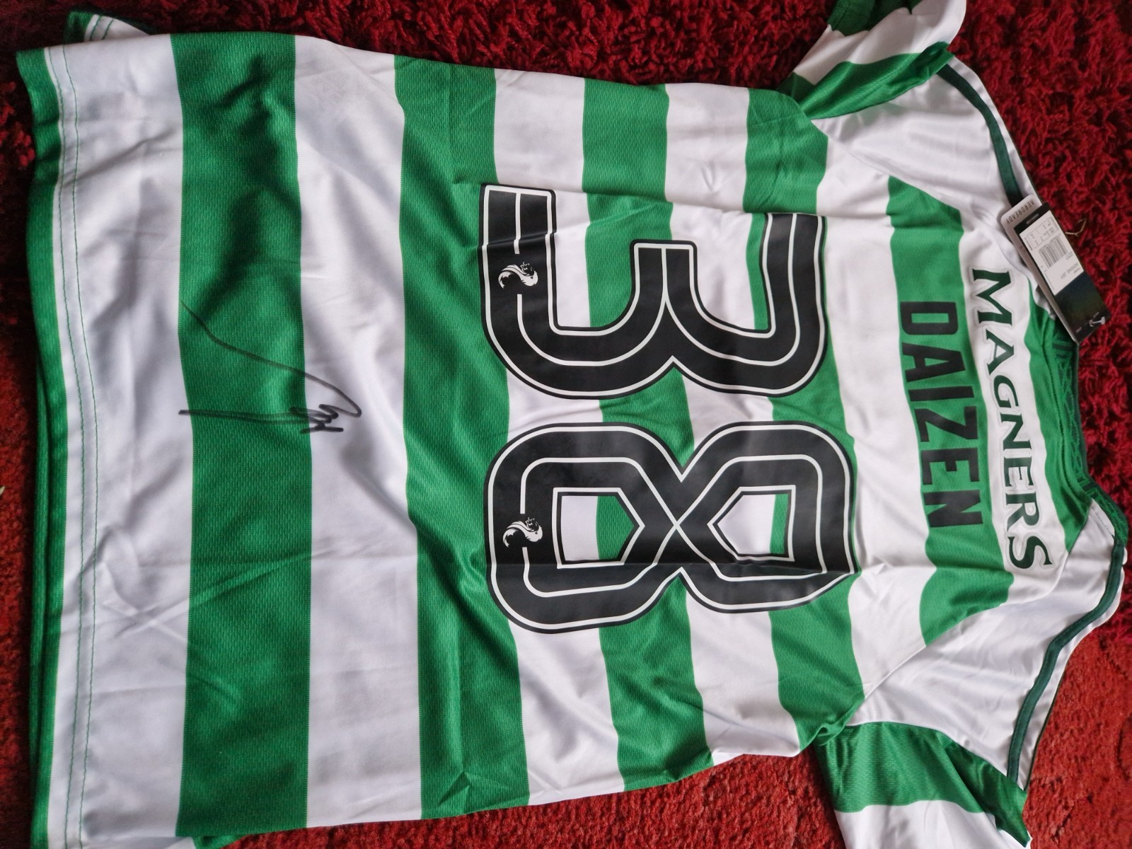 Celtic  home shirt signed by Maeda for sale on Ebay
