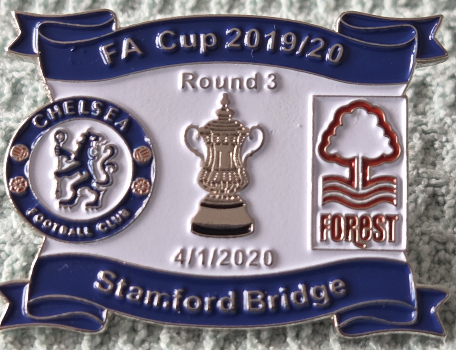 Chelsea FC Badge - CHELSEA v NOTTINGHAM FOREST 2019/20 FA CUP MATCH BADGE  for sale on Ebay