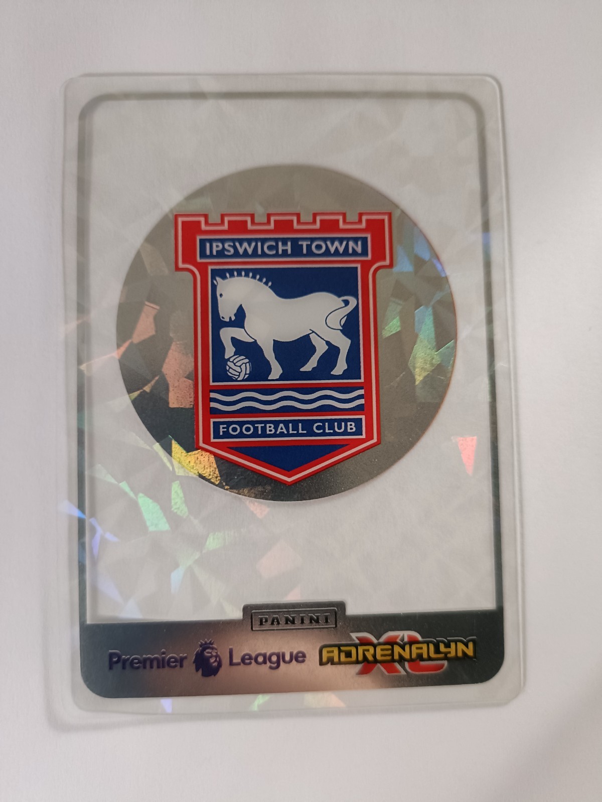 Ipswich Town FC Crystal Crest Card Club Badge PANINI XL Premier League 2025 for sale on Ebay