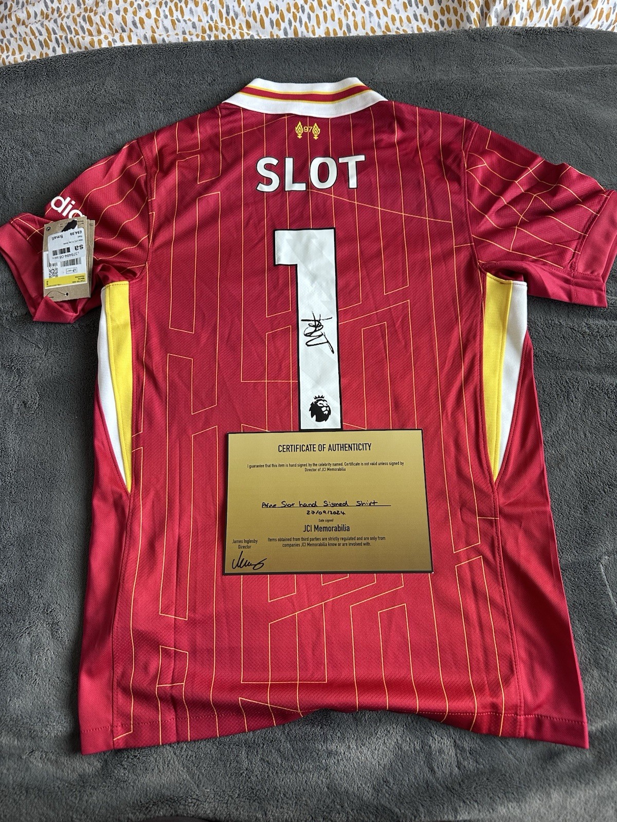 LIVERPOOL 24/25 Arne Slot Hand Signed Shirt With C.O.A for sale on Ebay