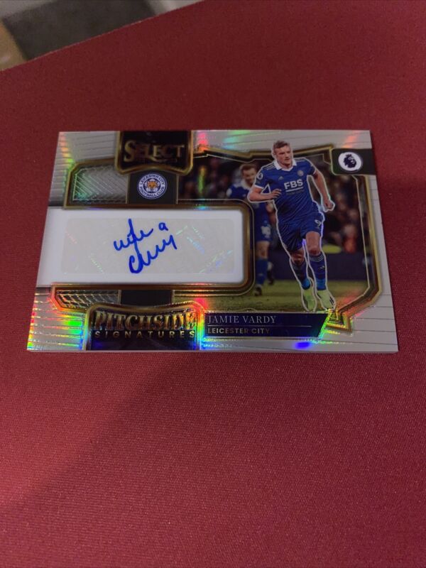Jamie Vardy Panini Select Pitchside Auto Football Card - Leicester City  for sale on Ebay