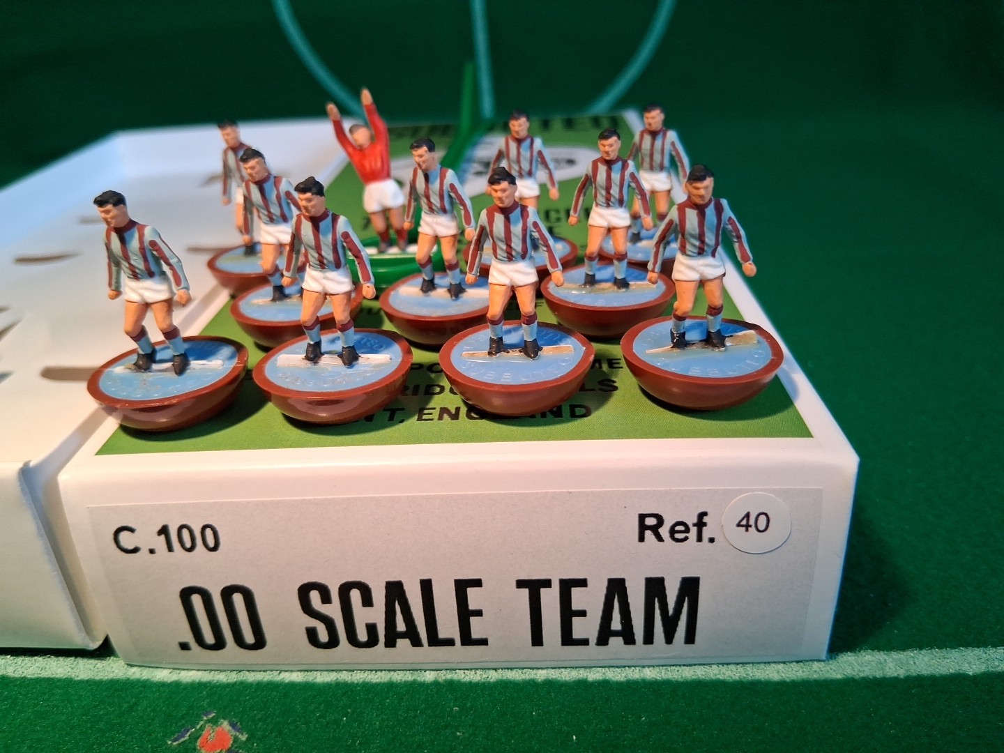 Subbuteo H/W Team. Ref 40 Crystal Palace (reverse shirt). Full Restore. for sale on Ebay