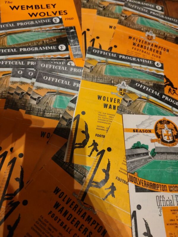 Job Lot Football Programmes Wolves England 1950s 1960s for sale on Ebay