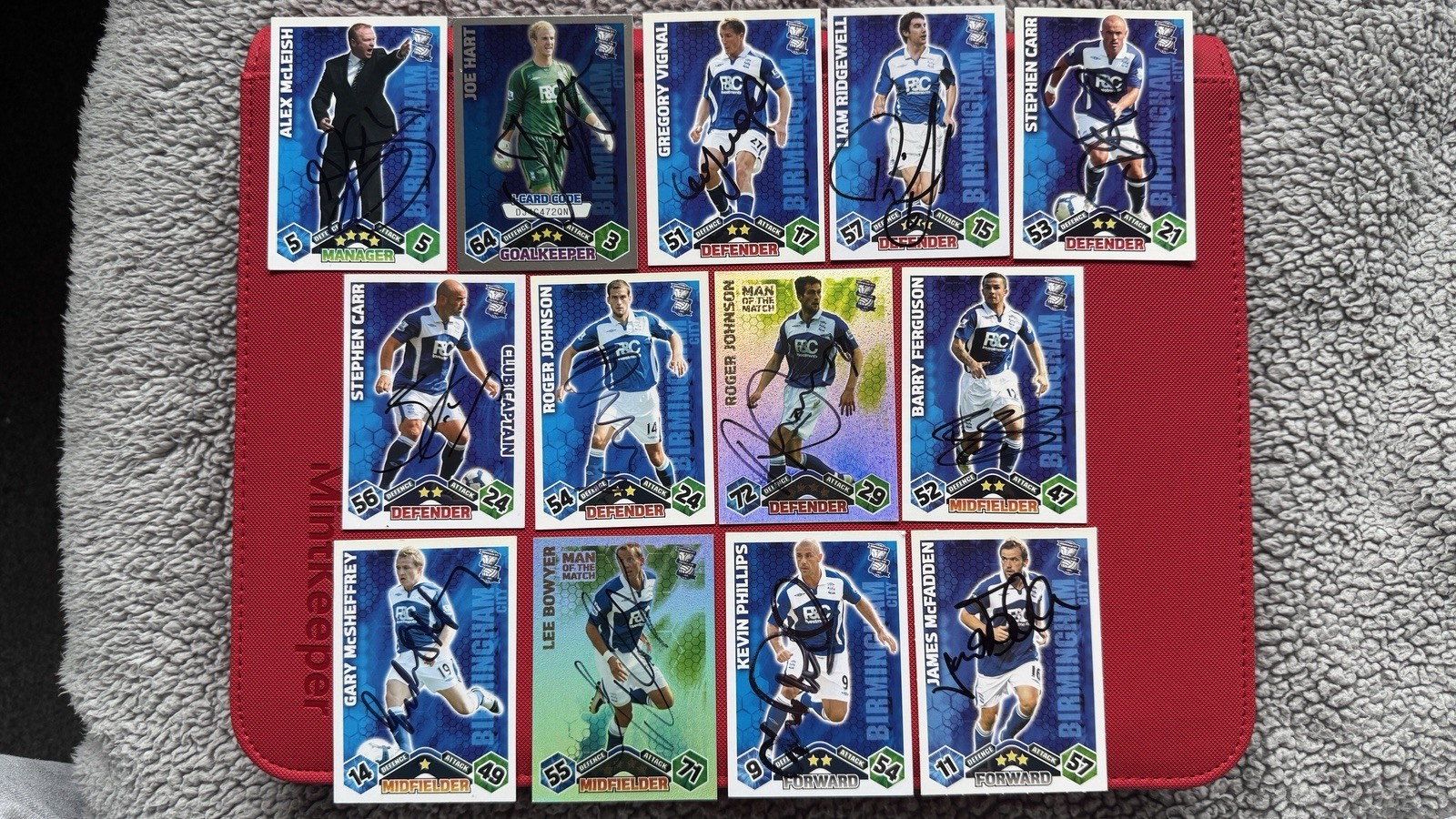 13 x Signed Birmingham City Match Attax Trading Cards for sale on Ebay