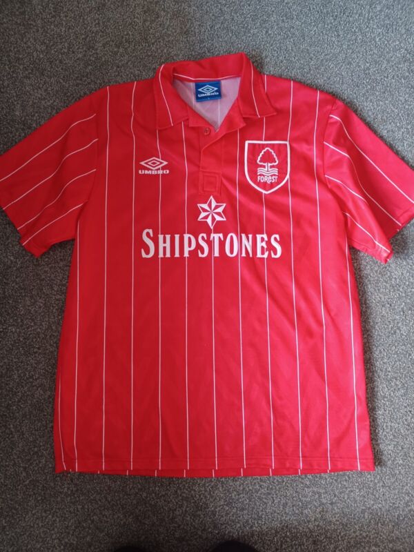 Nottingham Forest Umbro Jersey Shipstones Vintage Retro Rare! Large for sale on Ebay