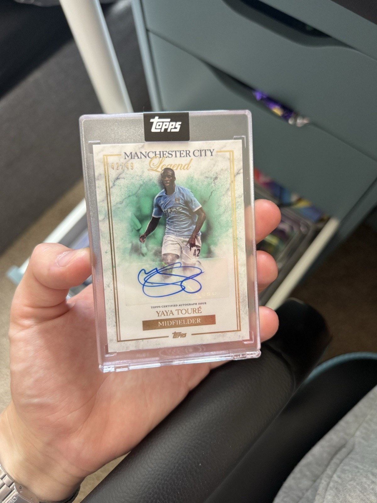 Yaya Toure Auto 42/49  Topps Manchester City Forever 2023-24 Legend for sale on Ebay