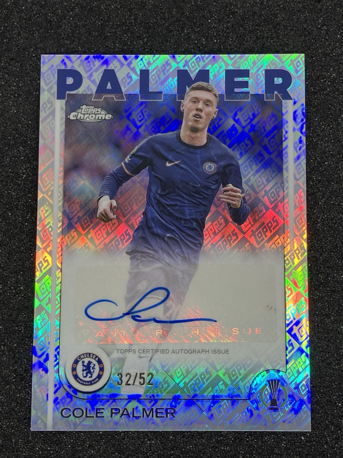 2024-25 Topps Chrome UCC Cole Palmer /52 Autograph Topps Fractor Chelsea for sale on Ebay