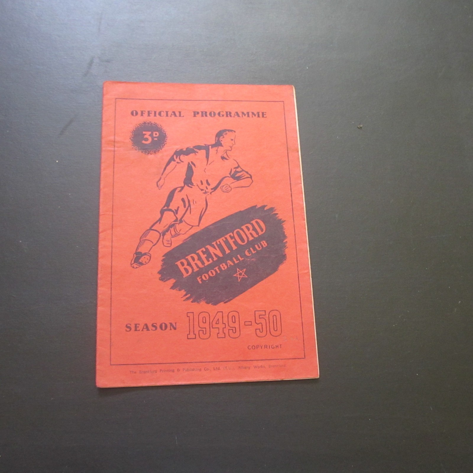 Brentford v Sheffield Weds Div 2 1949/50 & Juniors  v Thameside Boys Club for sale on Ebay