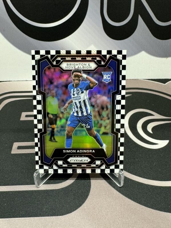 2023-24 Panini Prizm EPL Checkboard SP  - Simon Adingra RC - Brighton Wonderkid for sale on Ebay