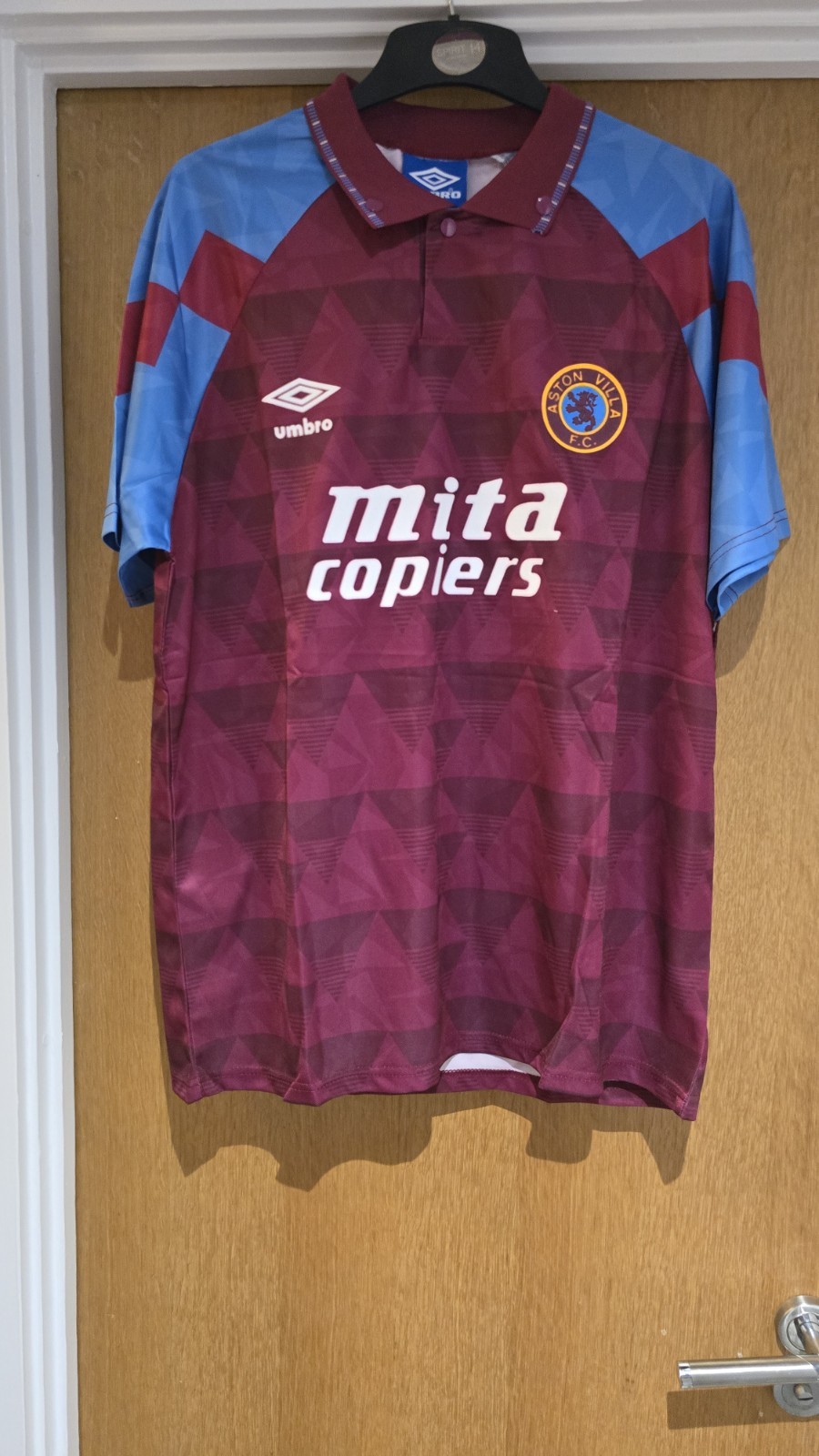 Aston Villa 1990 Home Shirt Large for sale on Ebay
