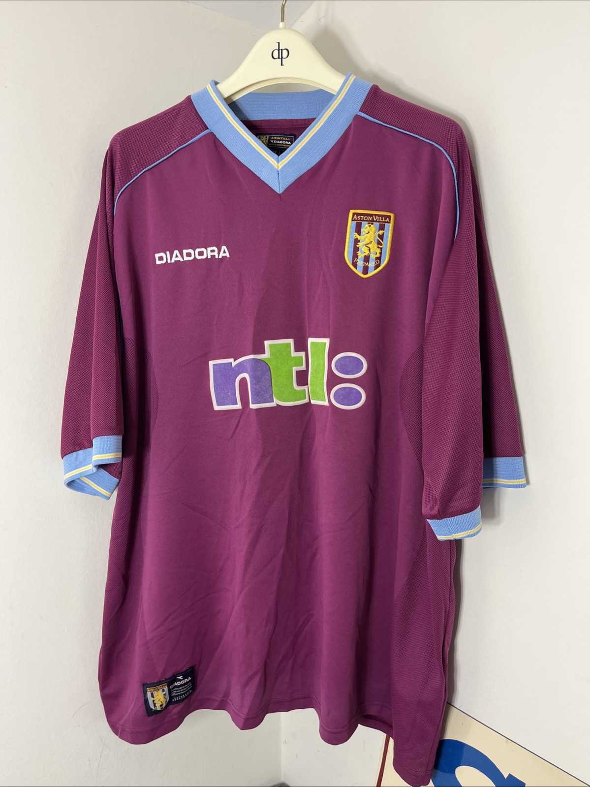 Vintage ASTON VILLA FC 2001/02 Diadora Home Football Shirt / Top Size 50/52” for sale on Ebay