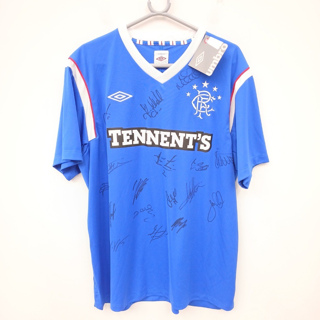 Rangers F.C 2011/12 Signed Home Shirt McCulloch Naismith Aluko Squad FLT09-BMR for sale on Ebay
