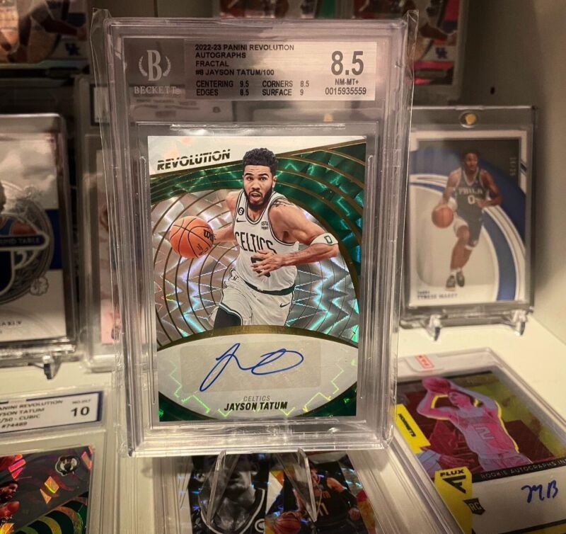 Panini Revolution Basketball 2022-23 - Jayson Tatum Auto /100 - BGS 8.5 - Celtic for sale on Ebay