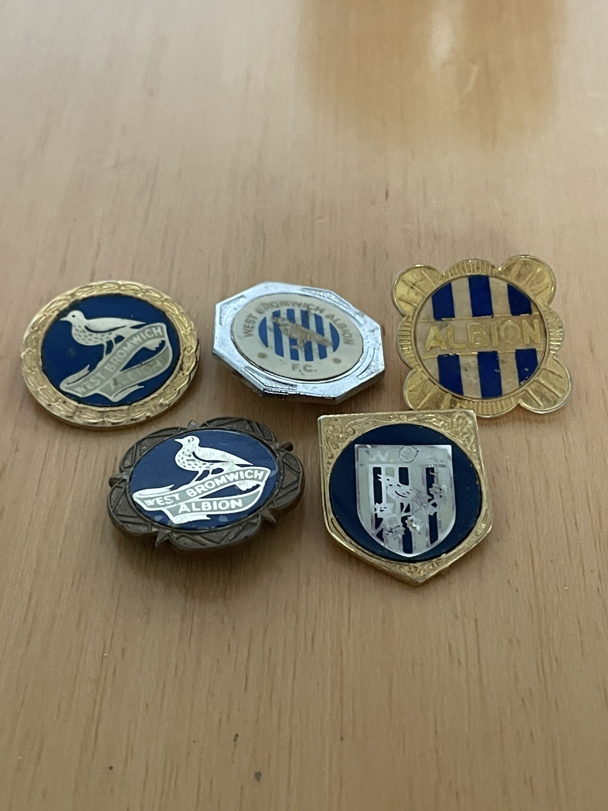 Selection Of Vintage West Bromwich Albion Badges  for sale on Ebay