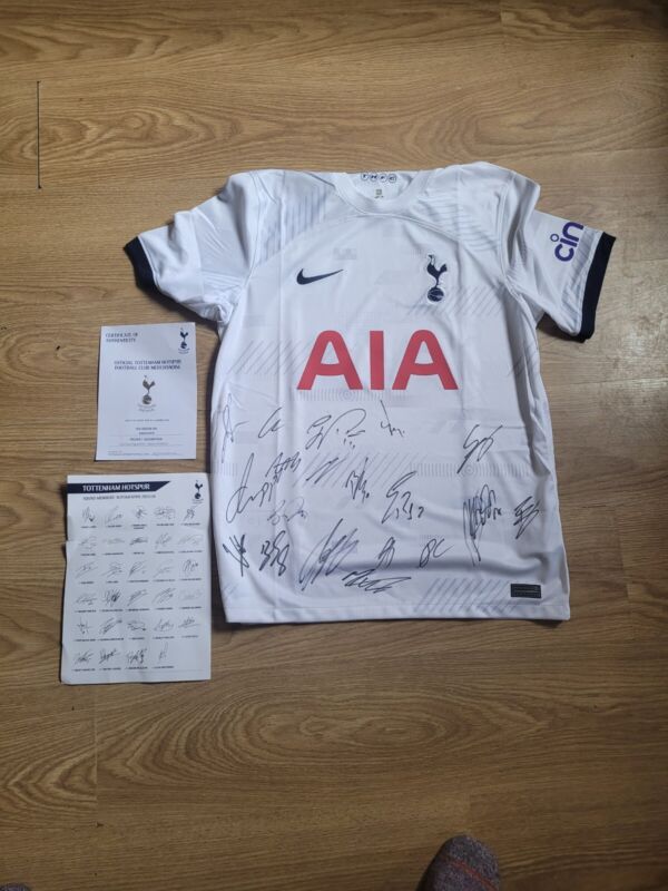 Signed Tottenham Hotspurs shirt 2023/2024 season Inc. Son for sale on Ebay
