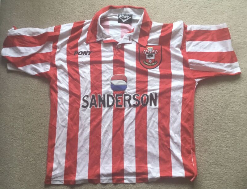 southampton football shirt 1995-7 Home XL for sale on Ebay