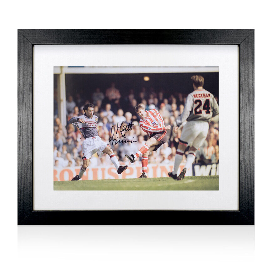 Framed Matt Le Tissier Signed Southampton Photo - Southampton vs Manchester Unit for sale on Ebay
