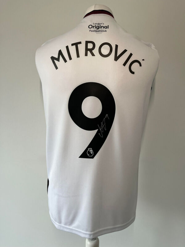 Signed Aleksandar MITROVIC Shirt - Fulham - COA for sale on Ebay