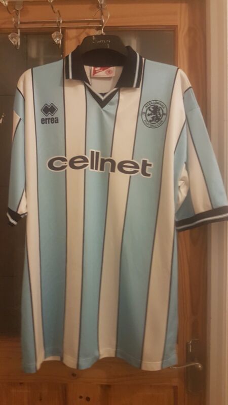 1998/99 Middlesbrough Away Shirt Size Large. Bobbling On Collar Inside for sale on Ebay