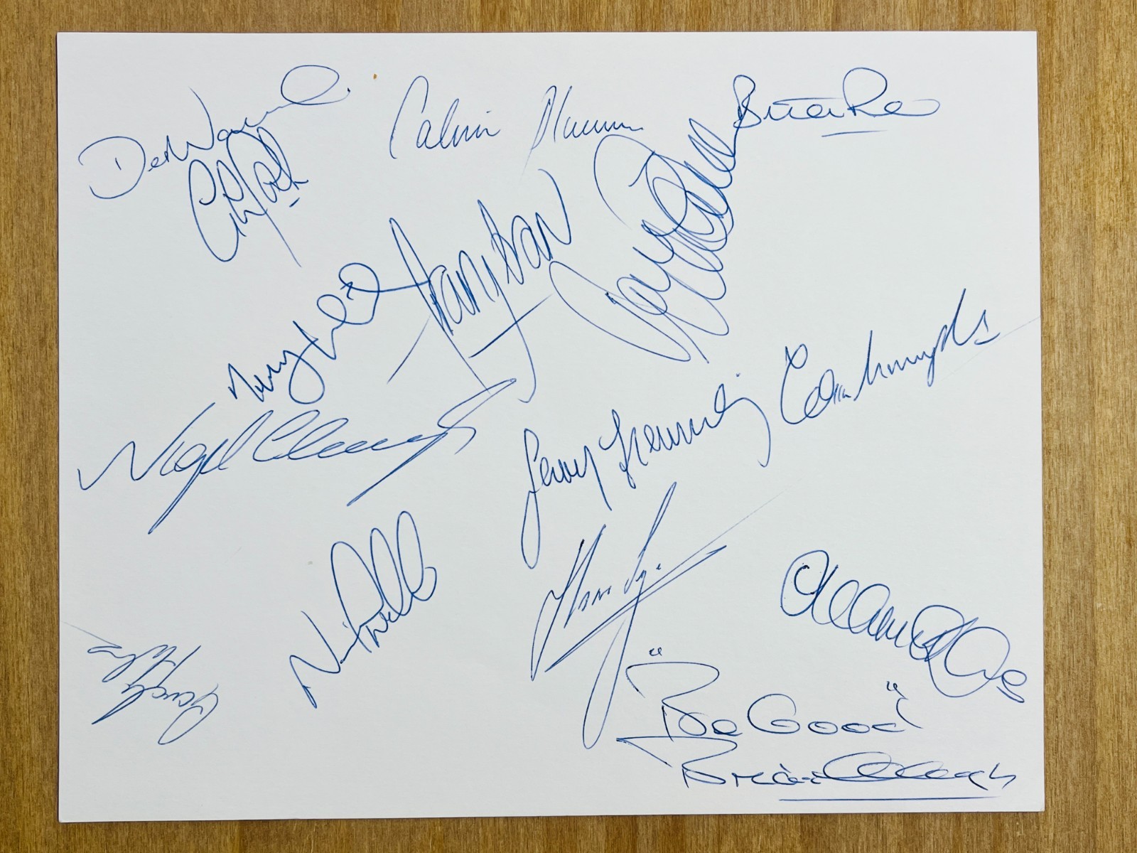 Hand Signed Team Sheet - Nottingham Forest FC 1987/88 season - 15 signatures for sale on Ebay