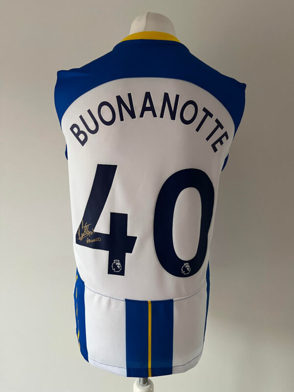 Signed Facundo BUONANOTTE Shirt - Brighton & Hove Albion - PROOF/COA for sale on Ebay