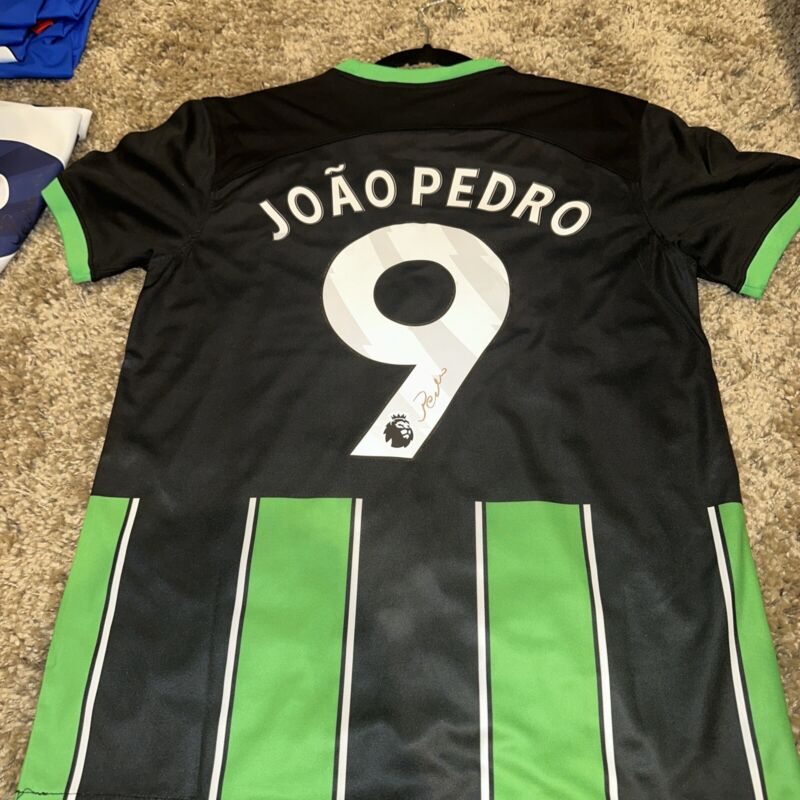 Joao Pedro Hand Signed Brighton&hove Albion Away Shirt  for sale on Ebay