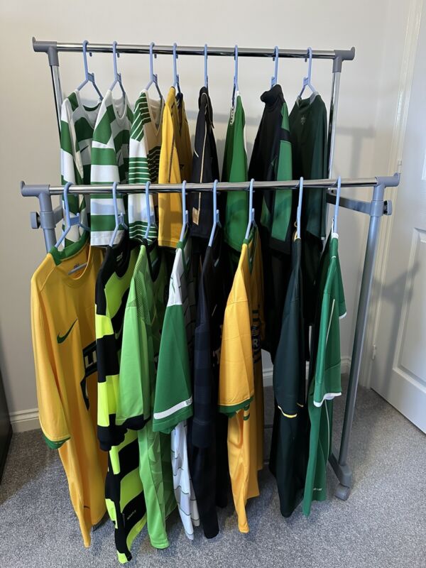 Selection of 16 Celtic FC Football Shirts (most Size Large) for sale on Ebay