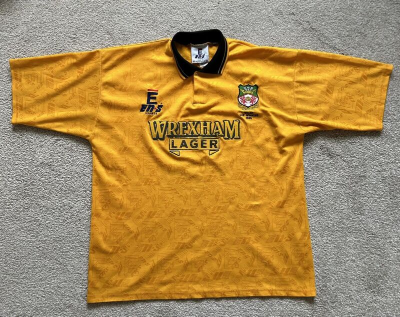 Wrexham Original Welsh Cup Winners Away Football Shirt 1994-1995 Large Mens for sale on Ebay