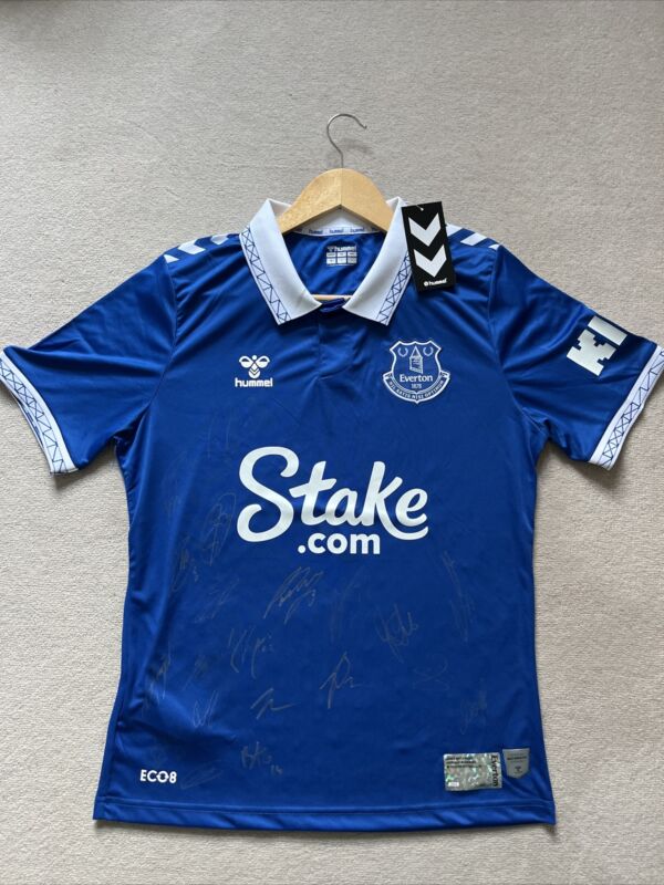 Signed Everton Football Shirt for sale on Ebay