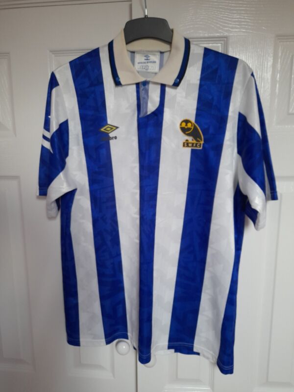 SHEFFIELD WEDNESDAY 1991/92 SEASON HOME SHIRT (GENUINE XL UMBRO) for sale on Ebay