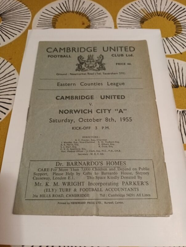 Cambridge United V Norwich City 