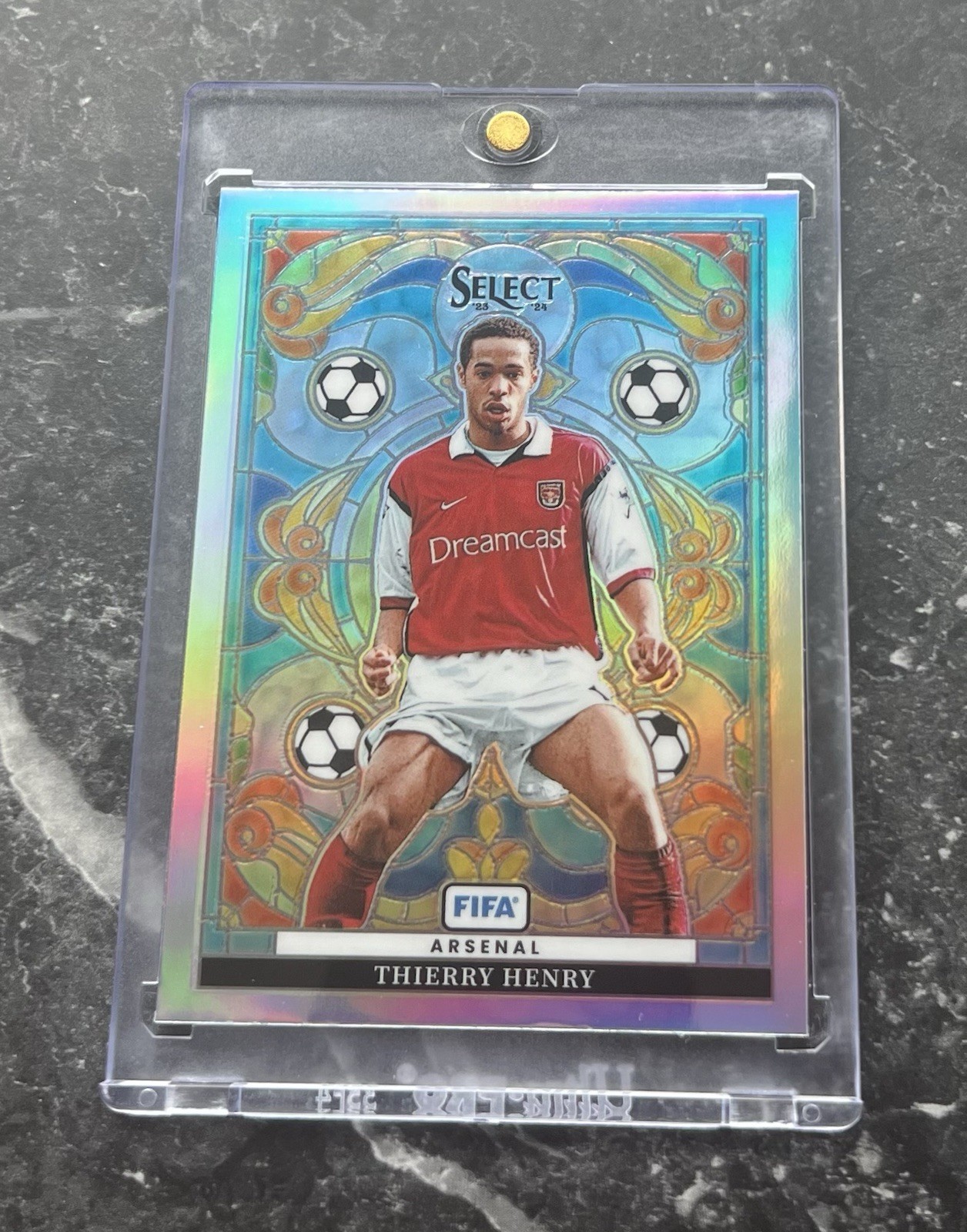 2023/24 Panini Select Premier League Stained Glass Thierry Henry Arsenal SSP for sale on Ebay