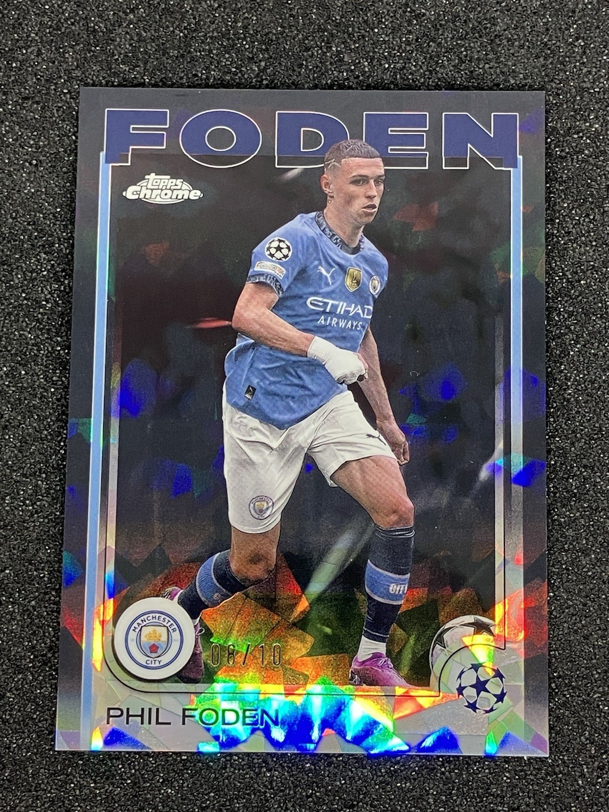 2024-25 Topps Chrome UCC Sapphire Phil Foden /10 Manchester City for sale on Ebay
