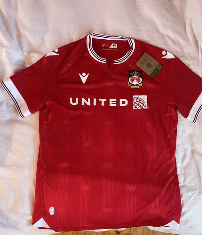 Official Wrexham Jersey 23/24 Season - Size L for sale on Ebay