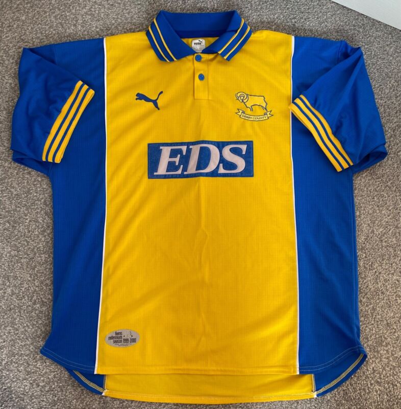 Derby County 1999-2000 Away Football Shirt XL original Retro shirt for sale on Ebay