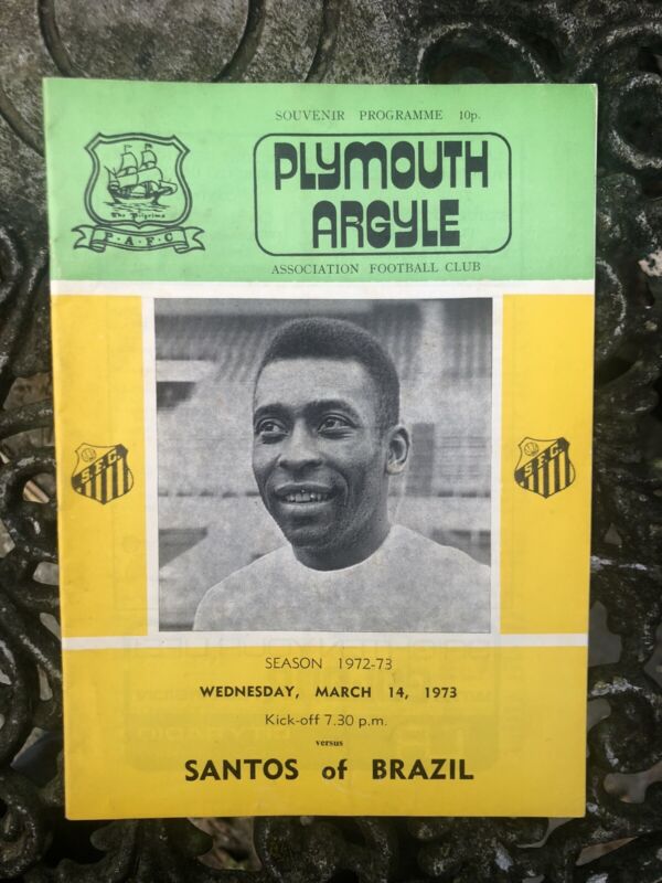Plymouth Argyle v Santos PELE Programme Excellent Condition  for sale on Ebay