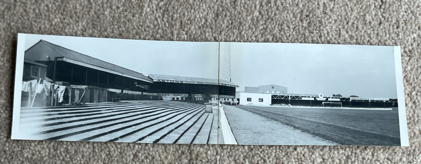Wrexham FC 1950's Panoramic style Photograph, Racecourse Ground Stadium for sale on Ebay