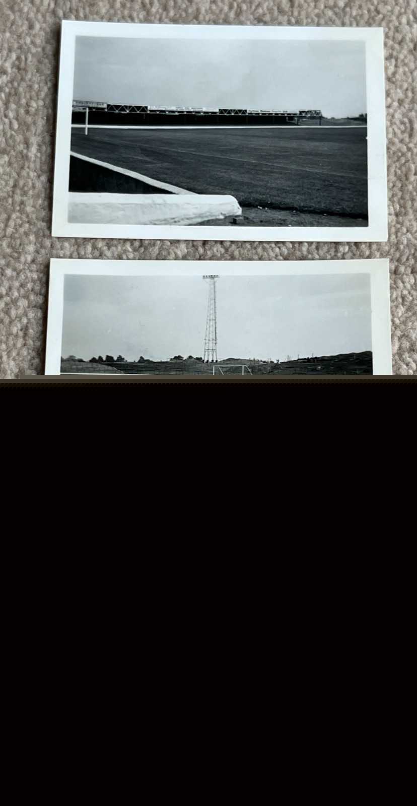 Wrexham FC 3 Late 1950s Snapshot Photographs inside Racecourse Ground Stadium for sale on Ebay
