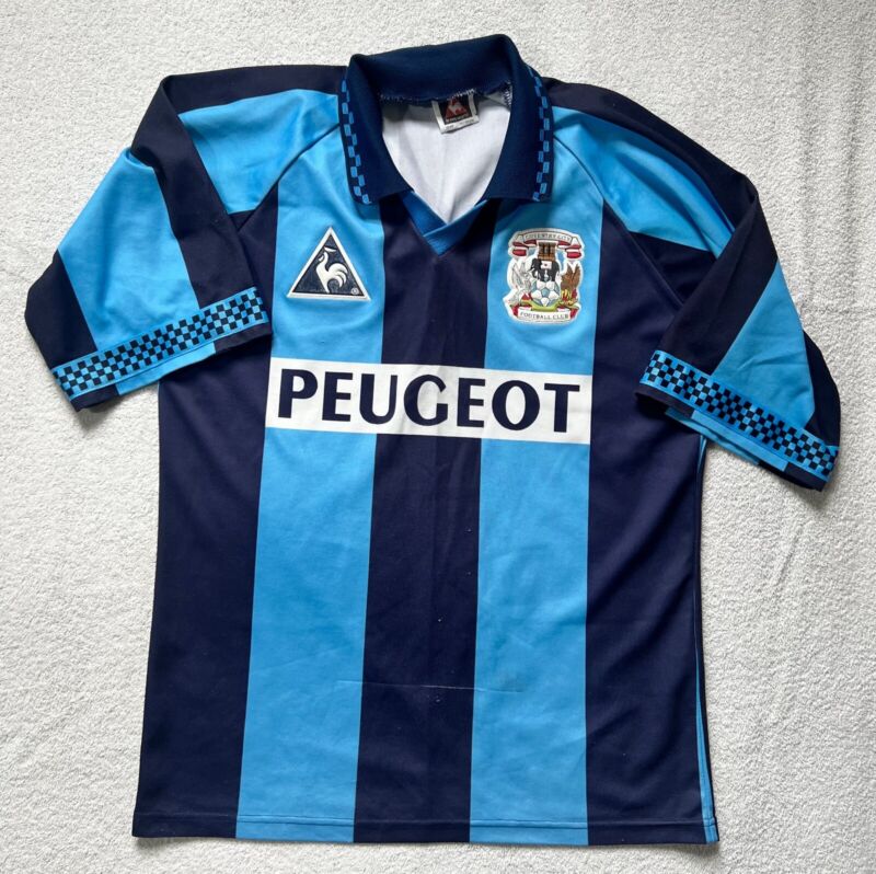 VTG Coventry City Football Shirt Season 1996/1997 Peugeot Home Kit 38-40 Medium for sale on Ebay