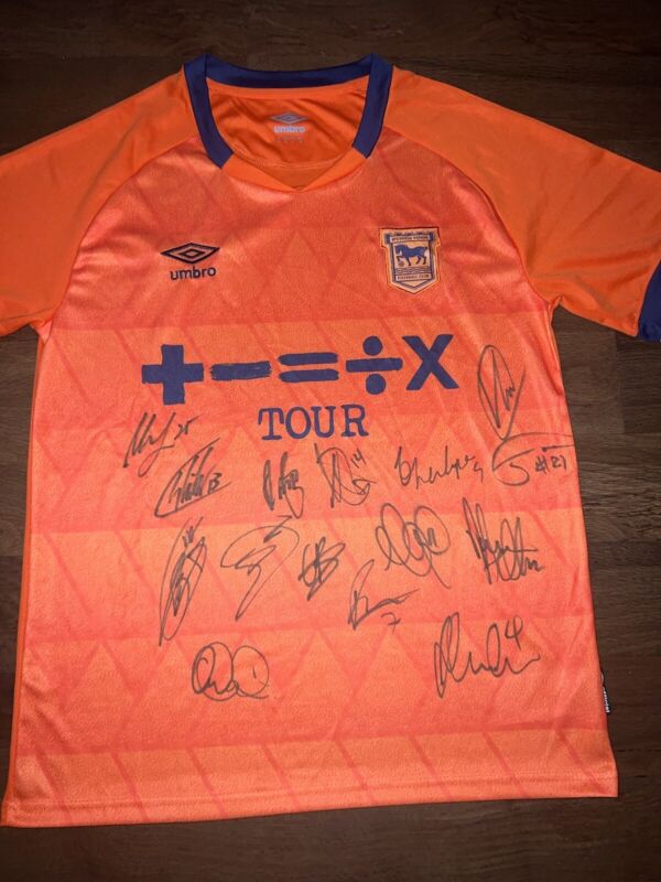 SIGNED IPSWICH TOWN SHIRT 2023/2024 PROOF ED SHEERAN for sale on Ebay
