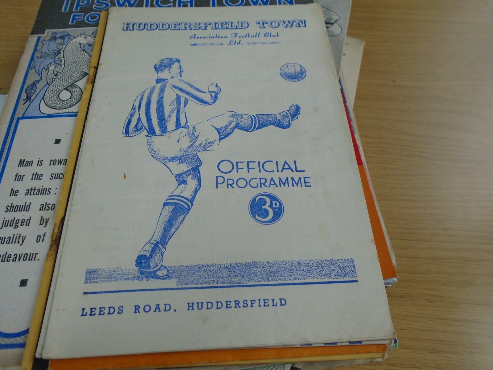 HUDDERSFIELD TOWN V MIDDLESBROUGH 1950-1 for sale on Ebay
